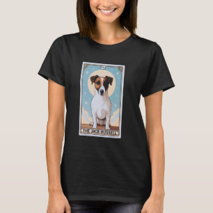 Camiseta Cute Jack Russell Terrier Tarot Card Moon Hombres