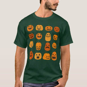 Camiseta Cute JackOLantern Halloween Pumpkin Face