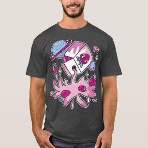 Camiseta Cute Japan Graphic Milk Shake Carton Space Premium