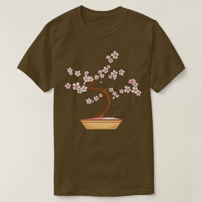 Camiseta Cute Japanese Bonsai Sakura Cherry Blossom Kawaii  (Diseño del anverso)