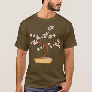 Camiseta Cute Japanese Bonsai Sakura Cherry Blossom Kawaii 
