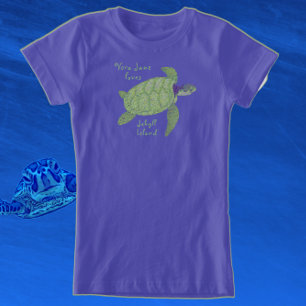 Camiseta Cute Jekyll Island Florida Sea Turtle T-Shirt