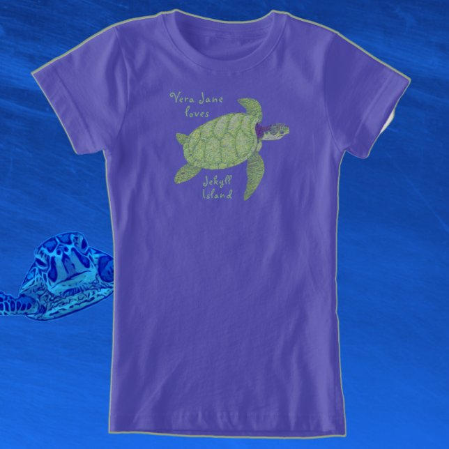 Camiseta Cute Jekyll Island Florida Sea Turtle T-Shirt (Subido por el creador)