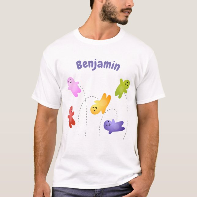 Camiseta Cute jelly bebés dulces personalizado de dulces (Anverso)