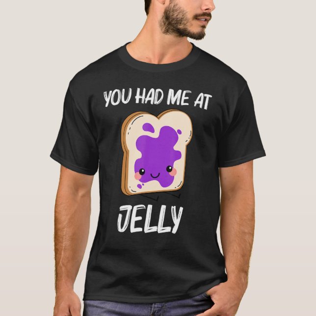 Camiseta Cute Jelly For Men Women Matching Fruit Spread San (Anverso)