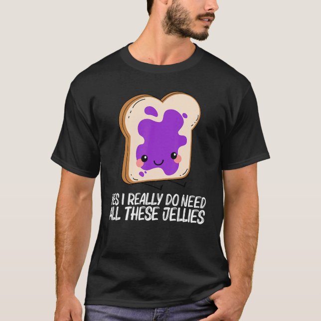 Camiseta Cute Jelly Para Hombres Mujeres Coincidiendo Fruta (Anverso)