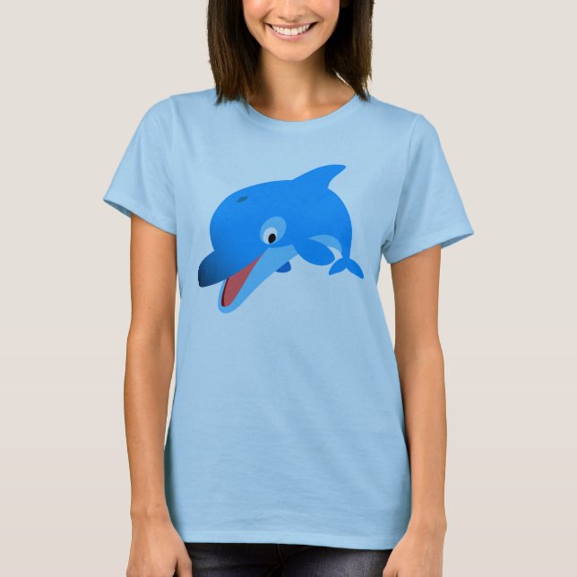 Camiseta Cute Jumping Personalizado Dolphin Women (Anverso)
