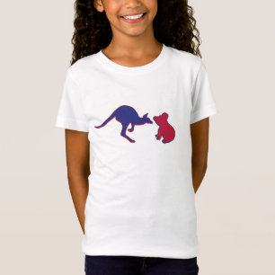 Camiseta Cute Kangaroo y Koala Bear