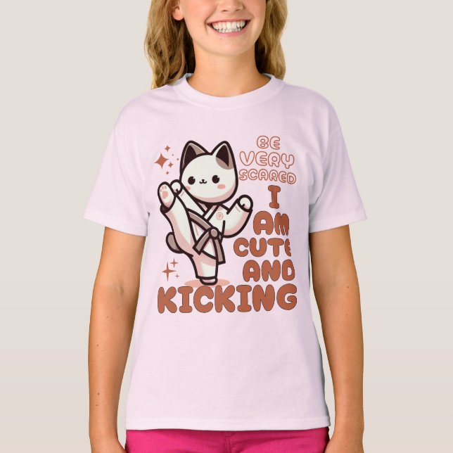 Camiseta Cute Karate Cat (Anverso)