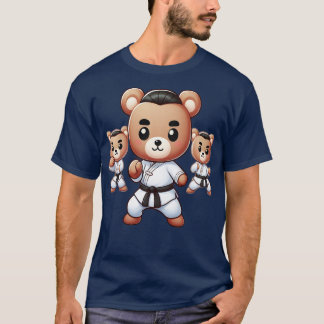 Camiseta Cute Karate Master Bear Kawaii Thirt