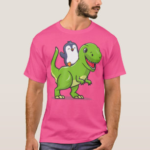 Camiseta Cute Kawai Kids Dinosaur Penguin Lover