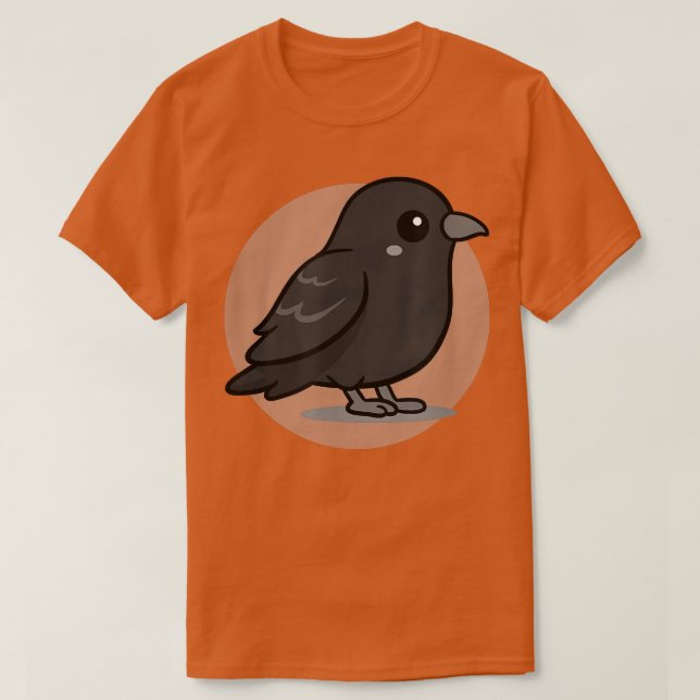 Camiseta Cute Kawaii Aesthetic Raven  (Diseño del anverso)