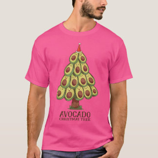 Camiseta Cute Kawaii Aguacate Árbol de Navidad Aguacate