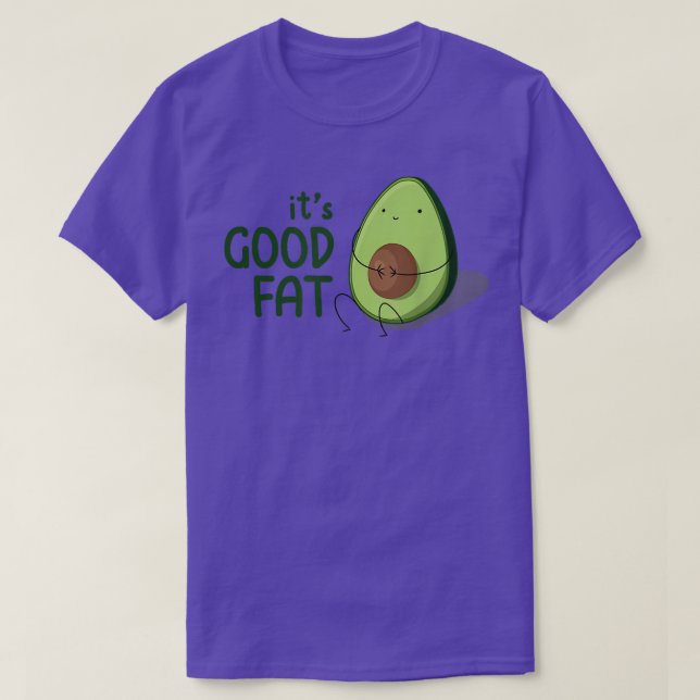 Camiseta Cute Kawaii Aguacate Buena Grasa (Diseño del anverso)
