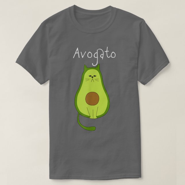 Camiseta Cute Kawaii Aguacate Kitty Avogato (Diseño del anverso)