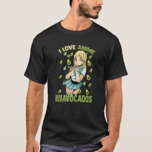 Camiseta Cute Kawaii - Amo Anime Y Aguacates - Otaku Gi