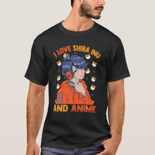 Camiseta Cute Kawaii - Amo Shiba Inu Y Anime - Otaku G