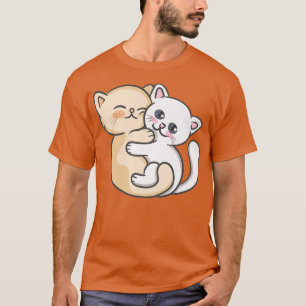 Camiseta Cute Kawaii Anime - Cat Kitten Cuddling - Kawaii J
