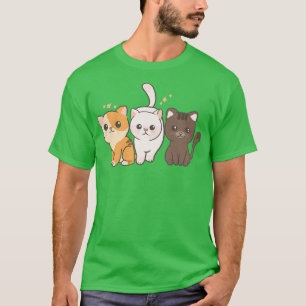 Camiseta Cute Kawaii Anime Cat Kitten Street Squad Kawaii