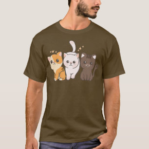 Camiseta Cute Kawaii Anime - Escuadrón de la Calle Cat Kitt