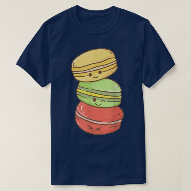 Camiseta Cute Kawaii Anime  Macaroon  Aesthetic Japanese  (Diseño del anverso)