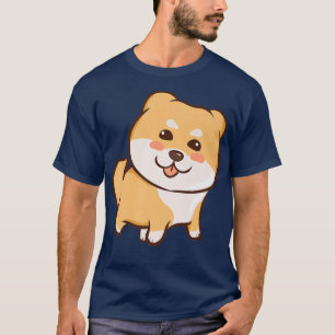 Camiseta Cute Kawaii Anime - Shiba Inu Perro Cachorro - Kaw
