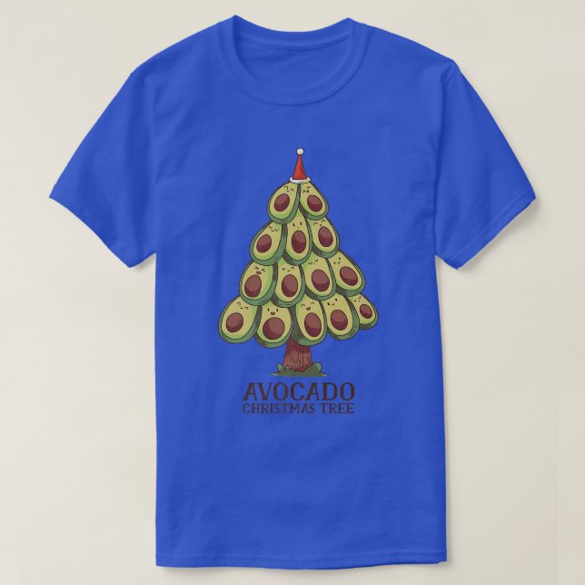 Camiseta Cute Kawaii Árbol de aguacate Árbol de Navidad Agu (Diseño del anverso)