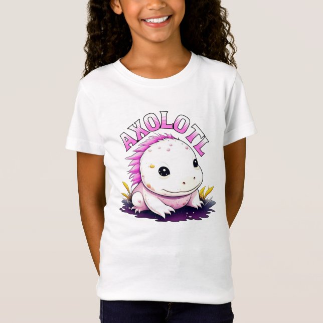 Camiseta Cute Kawaii Axolotl (Anverso)