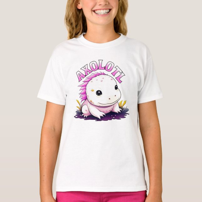 Camiseta Cute Kawaii Axolotl (Anverso)
