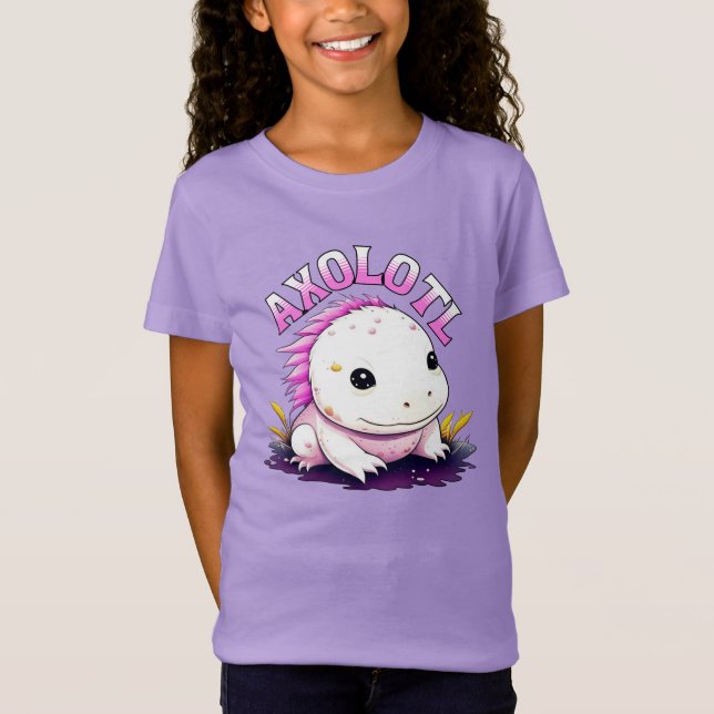 Camiseta Cute Kawaii Axolotl (Anverso)