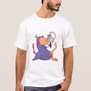 Camiseta Cute Kawaii Bubble Tea Boba Tea Peach