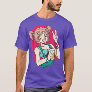 Camiseta Cute Kawaii Bubble Tea Lover Boba Tea Diversión An