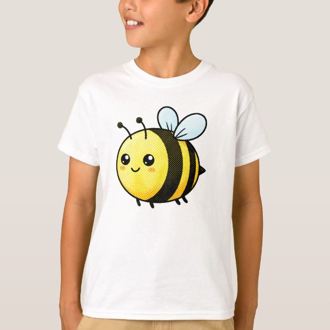Camiseta Cute Kawaii Bumblebee Cartoon Kids T-Shirt (Anverso)