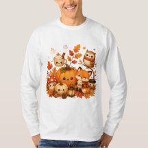 Cute Kawaii Calabaza De Otoño Zorro Búho Animales 