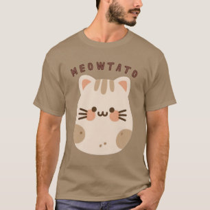 Camiseta Cute Kawaii Cat Potato Mashup