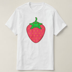 Camiseta Cute Kawaii Cat T-Shirt - GATO FREWBERRY