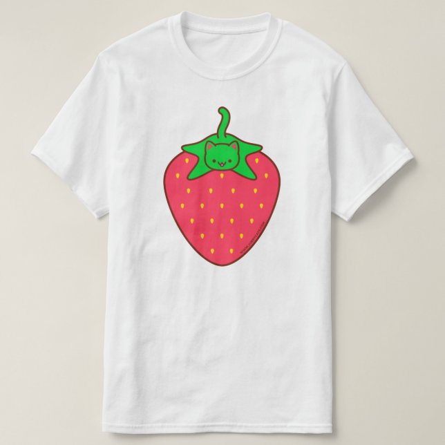 Camiseta Cute Kawaii Cat T-Shirt - GATO FREWBERRY (Diseño del anverso)