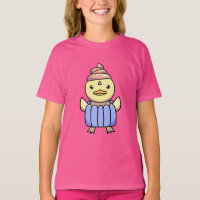 Cute Kawaii Chibi Cupcake Duck T-Shirt para niños