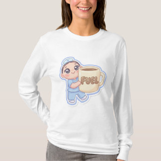 Camiseta Cute Kawaii Chibi Enfermera Café Gigante Combustib