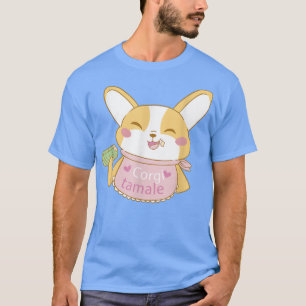 Camiseta Cute Kawaii Corgi Perro comiendo comida mexicana d