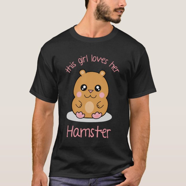 Camiseta Cute Kawaii Dwarf Hamster Personalizado Para Un Ch (Anverso)