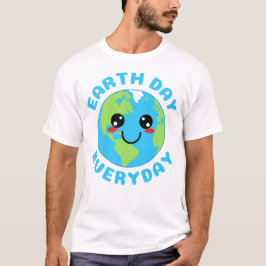 Camiseta Cute Kawaii Earth Day