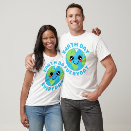 Camiseta Cute Kawaii Earth Day