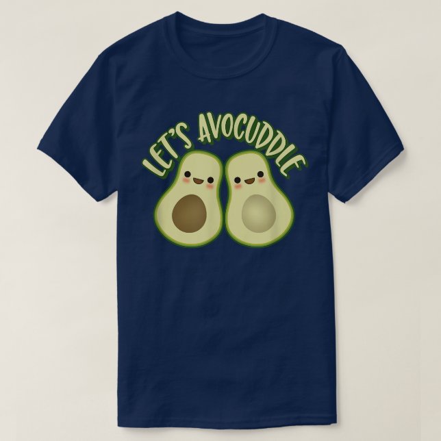 Camiseta Cute Kawaii Estilo Aguacate Doble Regalo Regalo Le (Diseño del anverso)