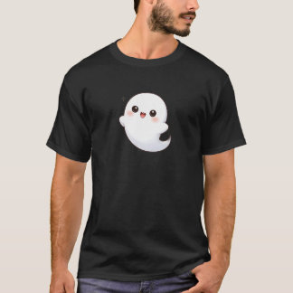 Camiseta Cute Kawaii Ghost Floating – Adorable Cartoon