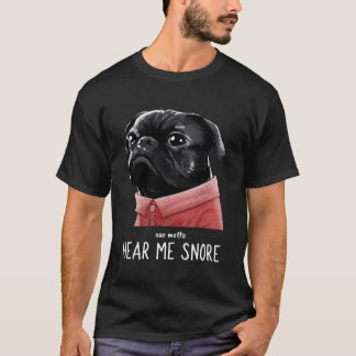 Camiseta Cute Kawaii Gracioso Negro Pug Motto Regalos De Pe