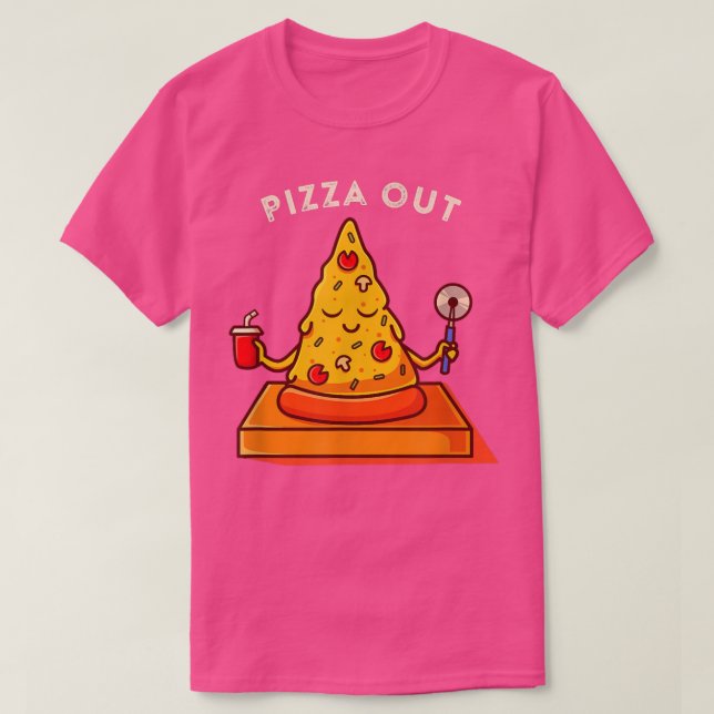 Camiseta Cute Kawaii Gracioso Pun Peace Pizza De Lotus Zen  (Diseño del anverso)