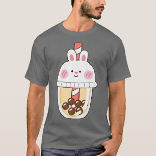Camiseta Cute Kawaii Guay Rabbit Bubble Tea Bunny Glass Bob
