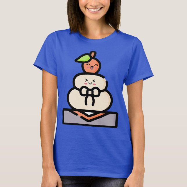 Camiseta Cute Kawaii Kagami Mochi (Anverso)