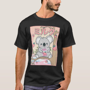 Camiseta Cute Kawaii Koala Bear Fresa Leche